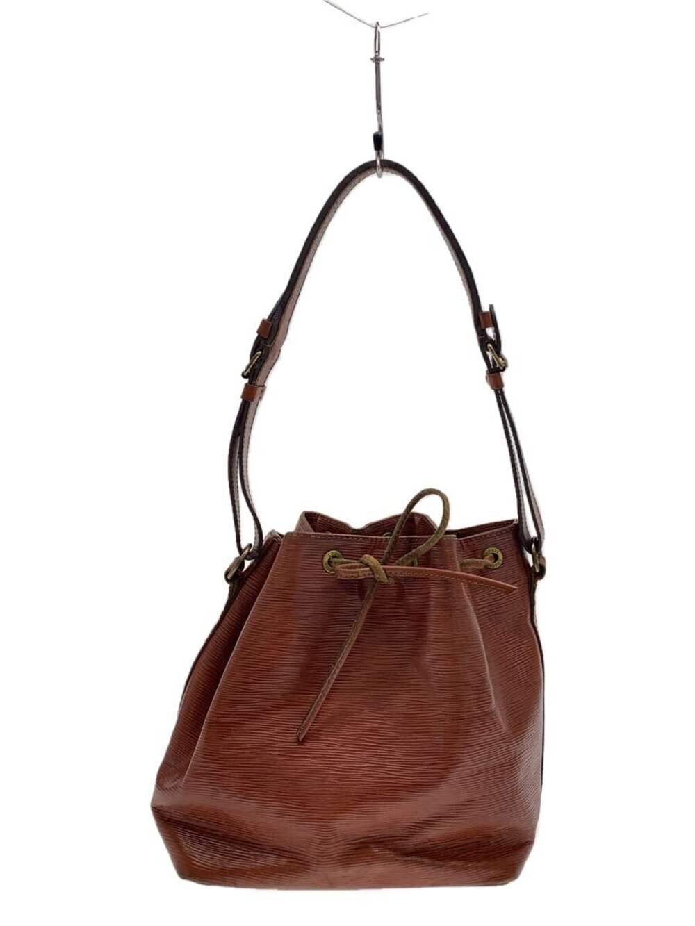 LOUIS VUITTON Epi Leather Bag Brown Solid